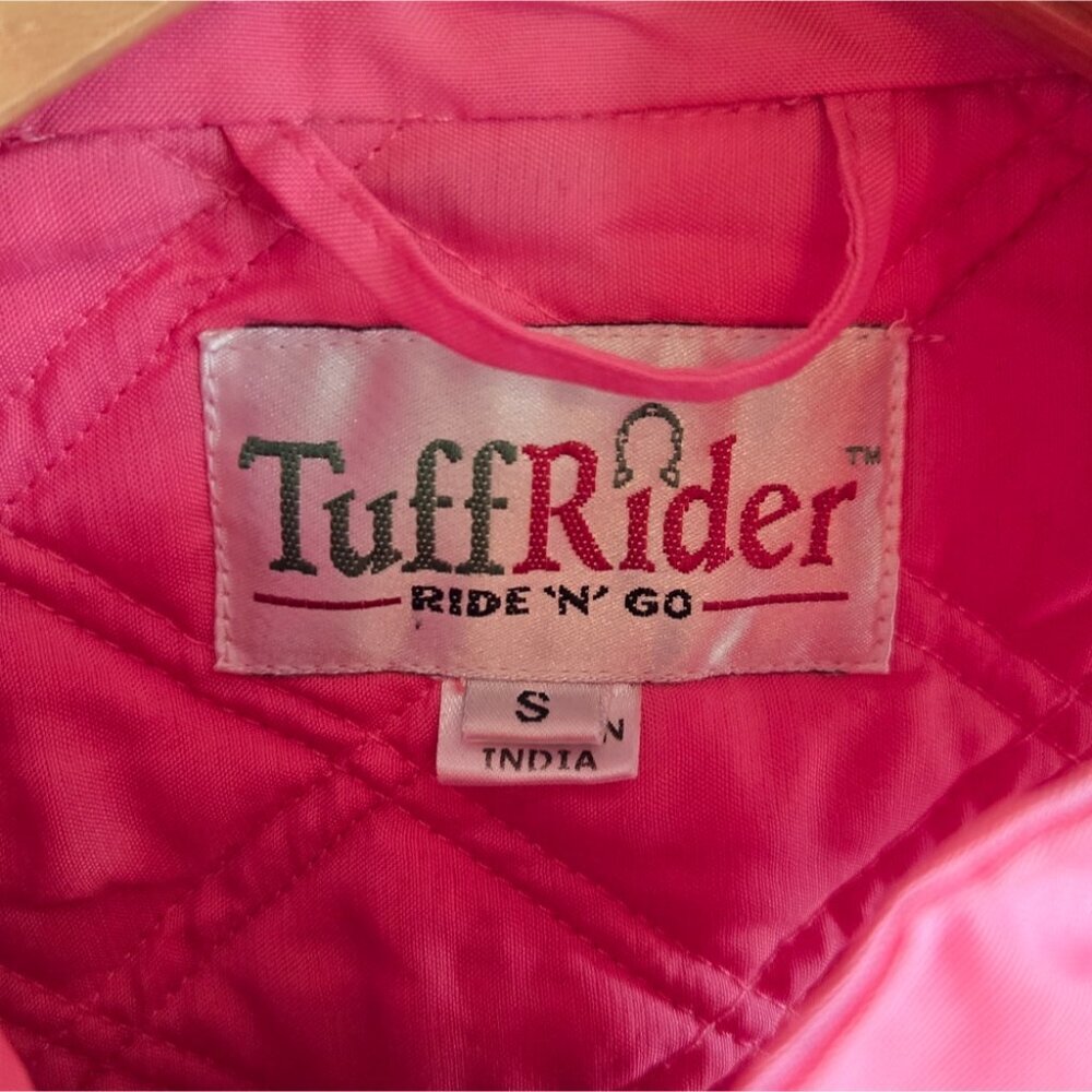 TuffRider Hot Pink Quilted Vest Size Small - Picture 2 of 7